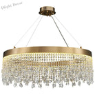 Modern Led Crystal Chandelier - Elegant Lighting Fixture For Living Room Dining Kitchen And Home