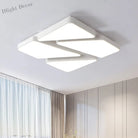 Modern Led Flush Mount: Square/Rectangular Options For Home Or Office White / 25.5’