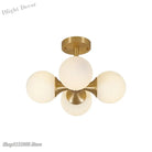 Modern Led Nordic Creative Glass Ball Ceiling Lamps - Magic Bean Bedroom Garnish Fixtures Ceiling