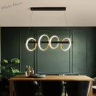 Modern Led Nordic Restaurant Ceiling Chandelier - Industrial Pendant Lamps For Dining Tables Living