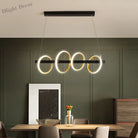 Modern Led Nordic Restaurant Ceiling Chandelier - Industrial Pendant Lamps For Dining Tables Living