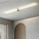 Modern Led Simple Long Strip Ceiling Light - Indoor Lighting Fixture For Bedroom Hall Balcony Aisle