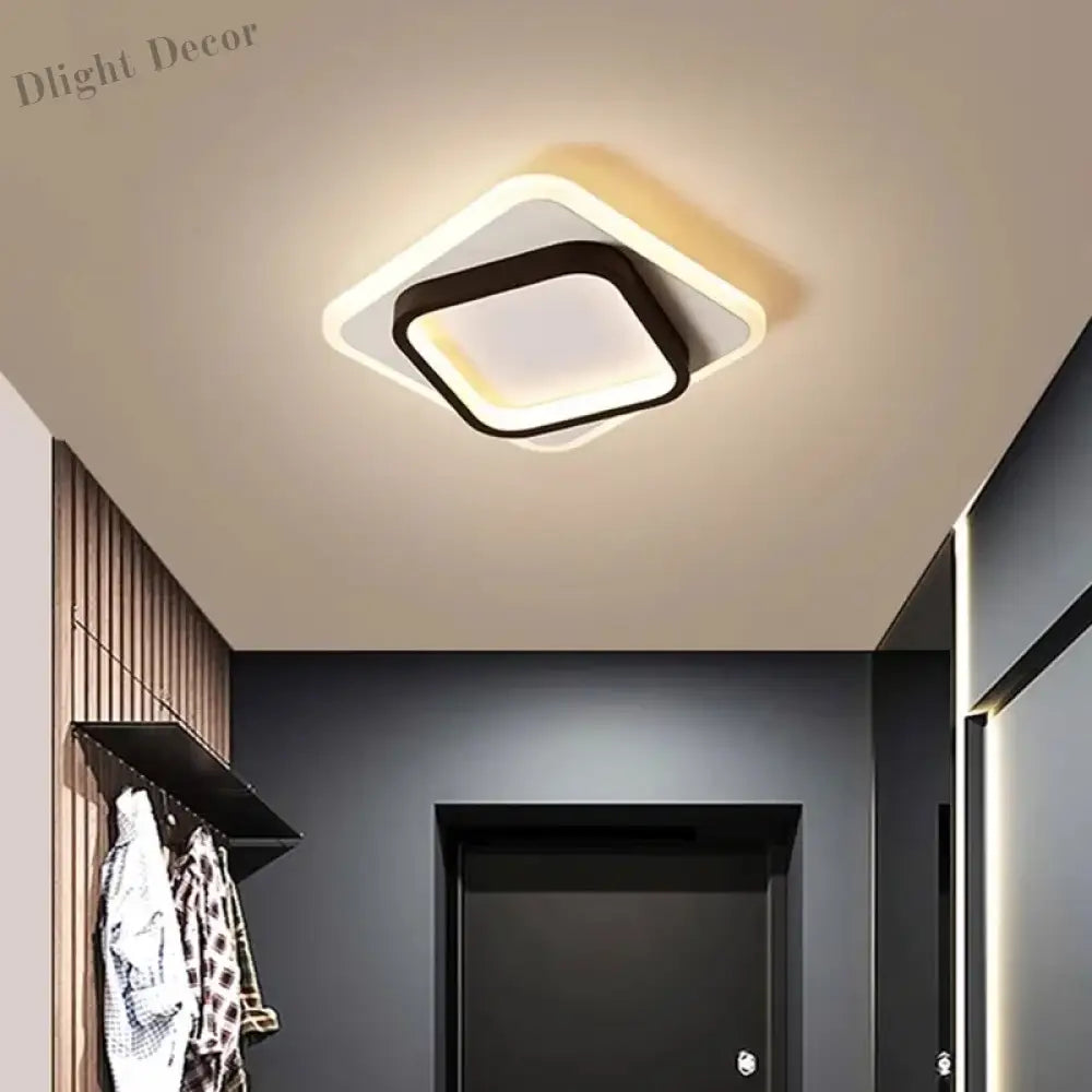 Modern Led Surface Mount Ceiling Light - Versatile Lighting Fixture For Cloakroom Bedroom Hallway