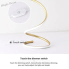 Modern Led Table Lamp With Dimmer Switch - Stylish And Adjustable Desk Light For Study Reading