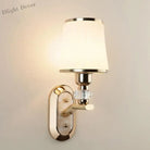 Modern Led Wall Lamp With Glass Lampshade - Stylish Sconces For Hotel Bedroom Living Room Stairs