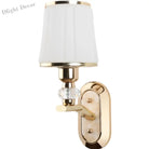 Modern Led Wall Lamp With Glass Lampshade - Stylish Sconces For Hotel Bedroom Living Room Stairs