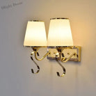 Modern Led Wall Lamp With Glass Lampshade - Stylish Sconces For Hotel Bedroom Living Room Stairs