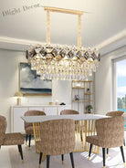 Modern Light Luxury Crystal Chandelier - A Stunning Main Lamp For Living Rooms Dining And Bedrooms