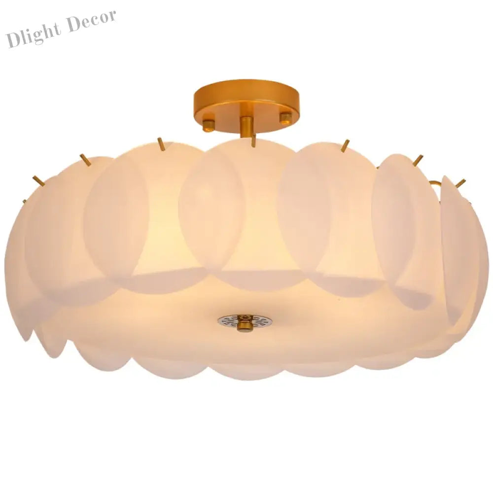 Modern Light Luxury Round Glass Ceiling Chandelier - Ideal For Living Room Decoration Bedroom Study