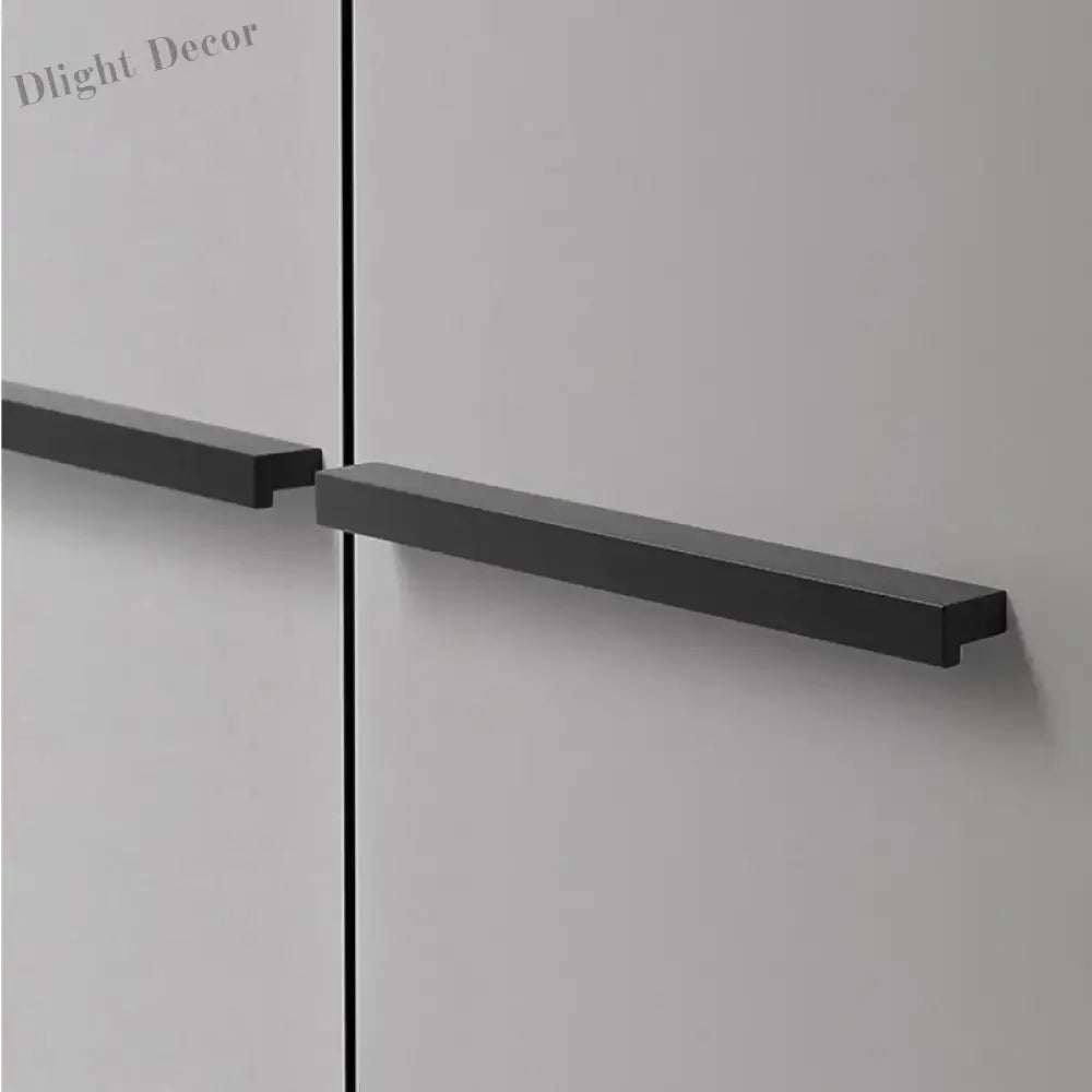 Modern Long T-Bar Aluminum Cabinet Handles – Brushed Gold Silver and Black Pulls for Drawers and Cupboards (700-1200mm)