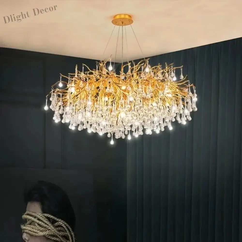 Modern Luxury Crystal Chandeliers - Maison Margiela Water Drop Pendant Light Perfect For Living