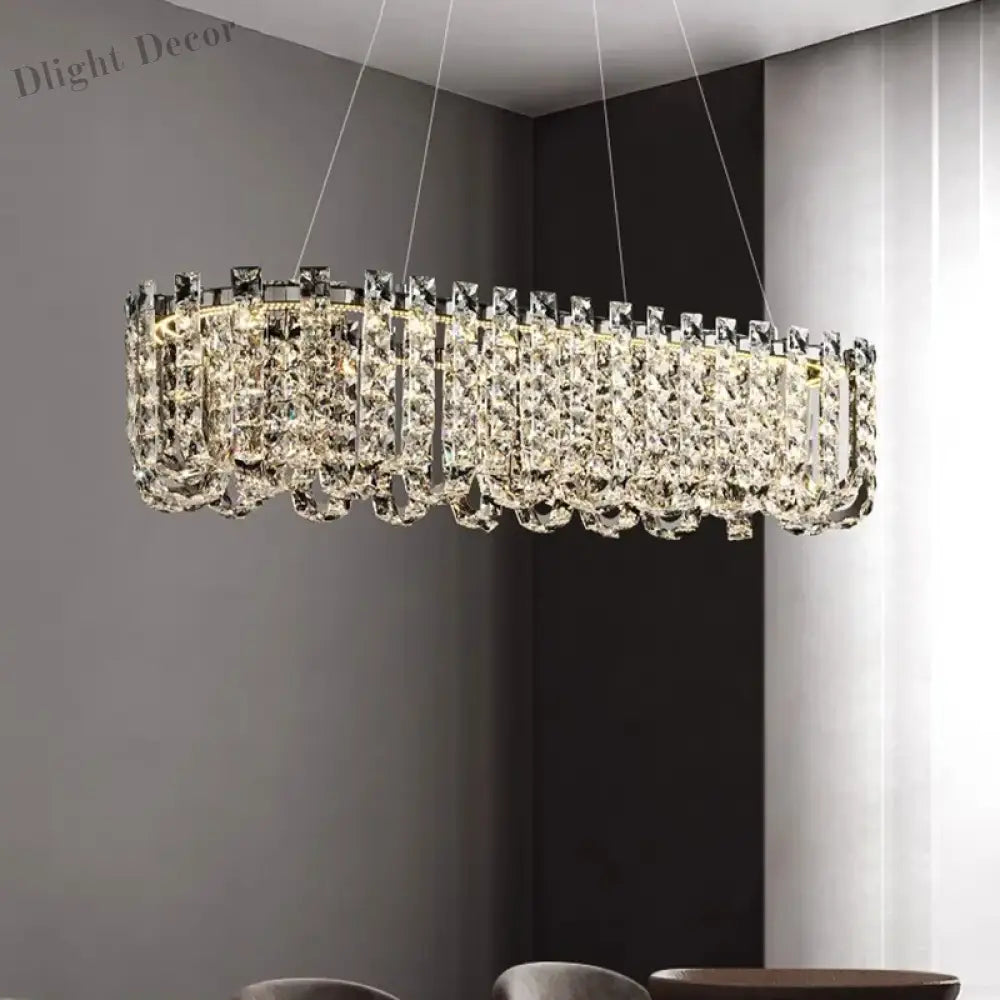 Modern Luxury Crystal Led Chandeliers - Illuminating Elegance For Living And Dining Rooms Chandelier