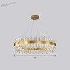 Modern Luxury Meets Light: Gold Halo Pendant Chandelier