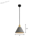 Modern Minimalism Meets Warmth: Concrete Pendant Lamp