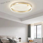 Modern Minimalist Led Bedroom Ceiling Lamp - Round Lights With Remote Control For Home Indoor