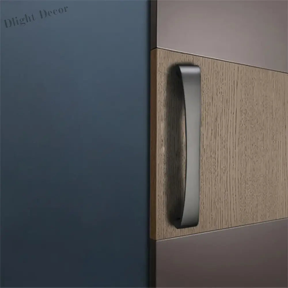 Modern Minimalist Pearl Black Cabinet Handles – European Style Wardrobe and Drawer Pulls Handles