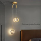 Modern Minimalist Starry Bedside Chandelier - Creative Nordic Art Lamp For Light Luxury Bedrooms