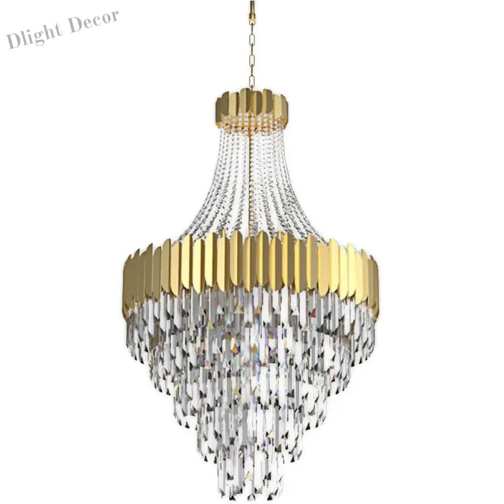 Modern Nordic Crystal Pendant Lights - Light Luxury Elegance For Villas Hotels And Double Staircase