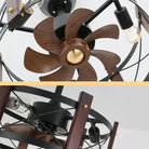 Modern Retro Ceiling Fan Light American Industrial Vintage Lamp 110V 260V Dining Room Bedroom