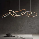 Modern Rose Gold Led Chandeliers - Elegant Lighting For Living And Dining Room Decor Pendant Lights