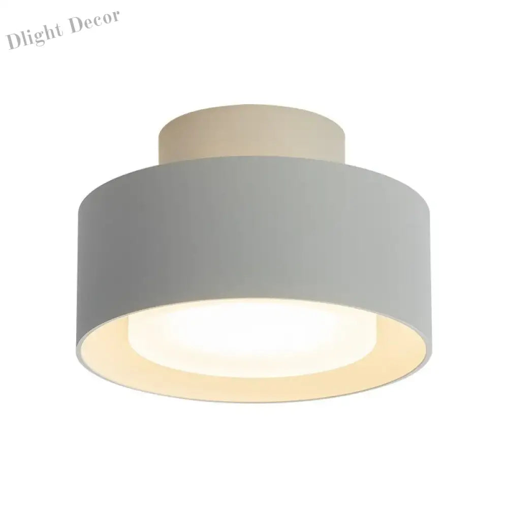 Modern Round Flush Mounted Led Ceiling Lamp - Minimalist Lighting For Bedroom Bathroom And Kitchen