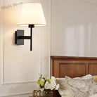 Modern Simple Bedroom Fabric Wall Lamp - Led Light For Corridor Aisle Study Bedside Fixtures Sconce