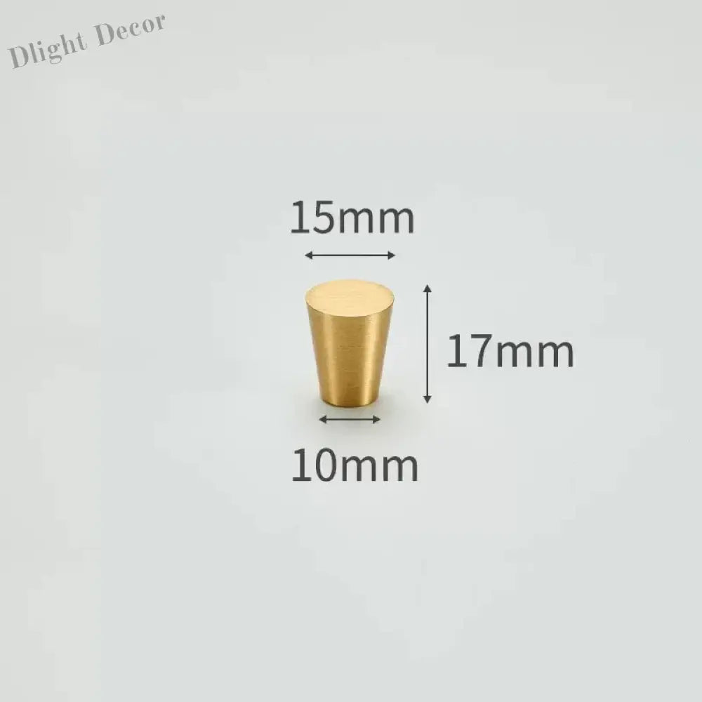 Modern Simple Solid Brass Cabinet Knobs – Wardrobe Handles and Kitchen Pulls 1 Knobs