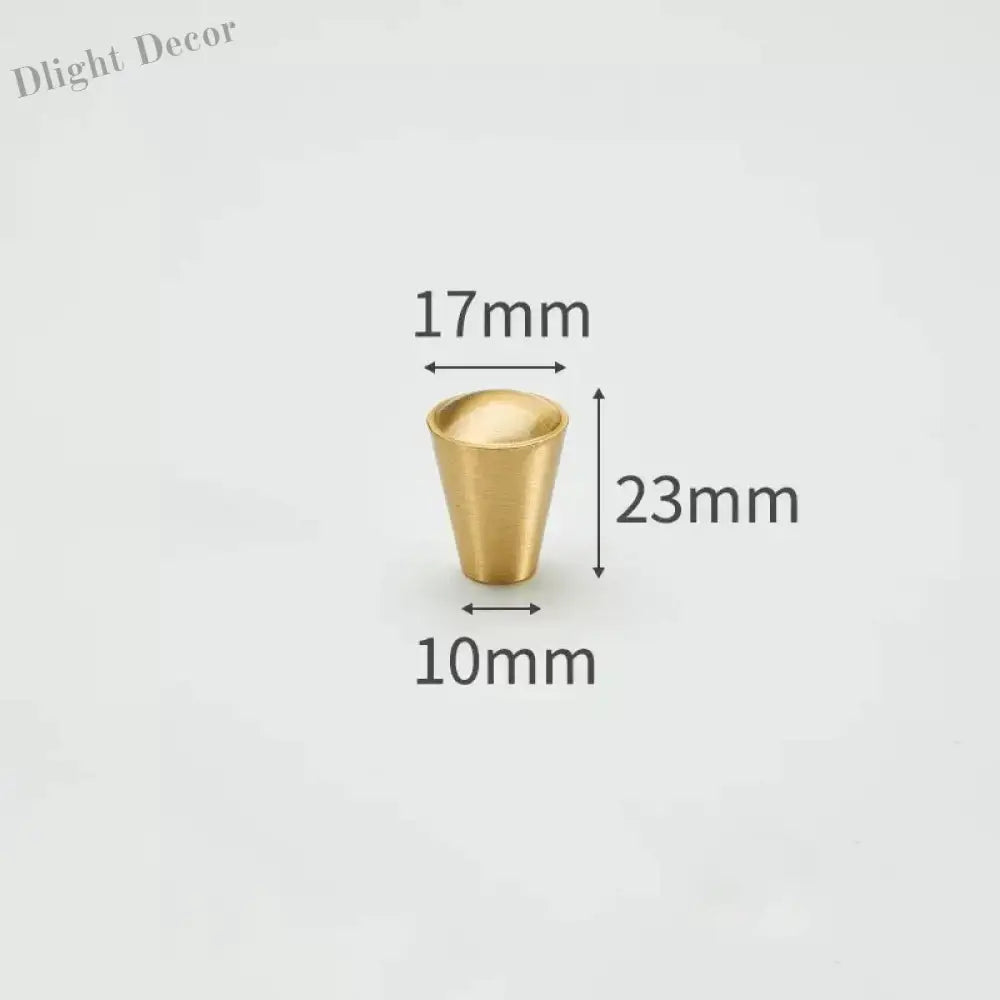 Modern Simple Solid Brass Cabinet Knobs – Wardrobe Handles and Kitchen Pulls 15 Knobs