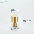 Modern Simple Solid Brass Cabinet Knobs – Wardrobe Handles and Kitchen Pulls 17 Knobs