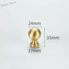 Modern Simple Solid Brass Cabinet Knobs – Wardrobe Handles and Kitchen Pulls 18 Knobs