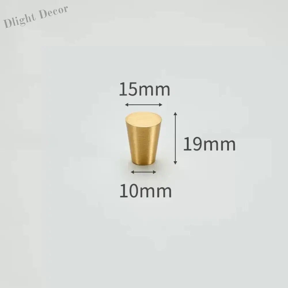 Modern Simple Solid Brass Cabinet Knobs – Wardrobe Handles and Kitchen Pulls 2 Knobs