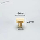 Modern Simple Solid Brass Cabinet Knobs – Wardrobe Handles and Kitchen Pulls 20 Knobs