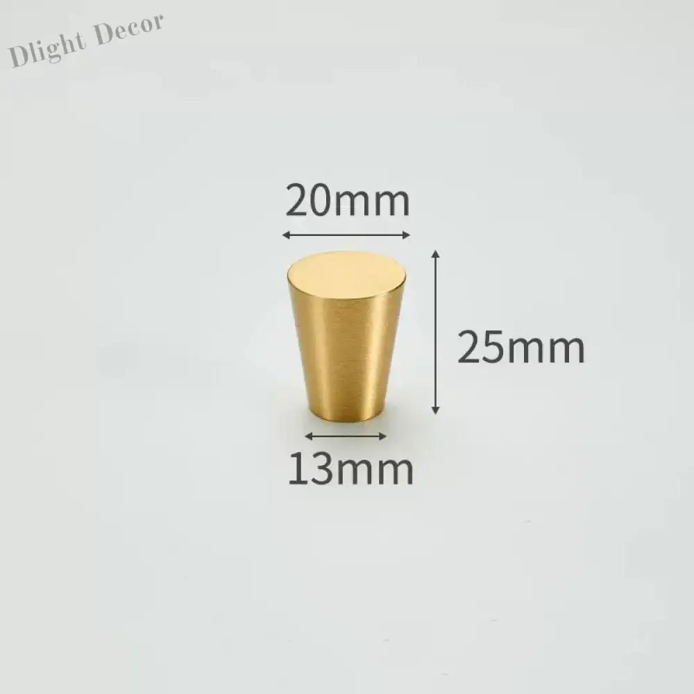 Modern Simple Solid Brass Cabinet Knobs – Wardrobe Handles and Kitchen Pulls 4 Knobs
