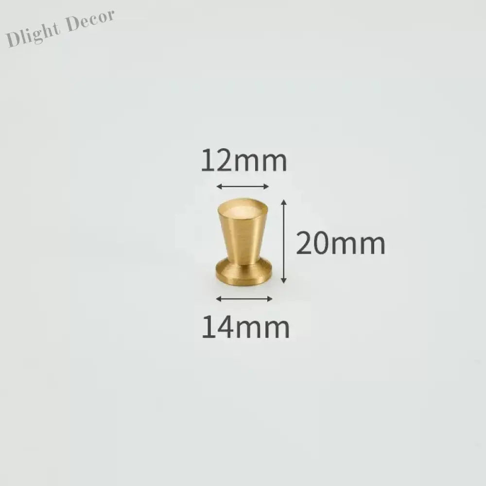 Modern Simple Solid Brass Cabinet Knobs – Wardrobe Handles and Kitchen Pulls 6 Knobs