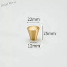 Modern Simple Solid Brass Cabinet Knobs – Wardrobe Handles and Kitchen Pulls 9 Knobs