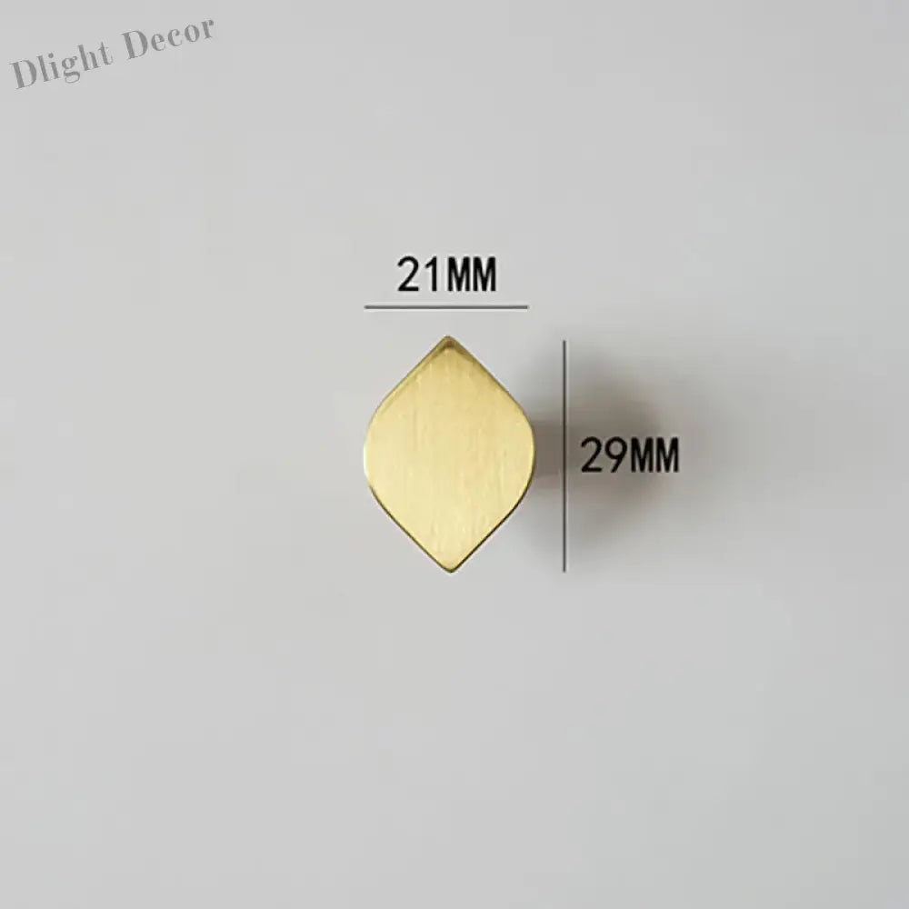 Modern Simple Wardrobe Handles – Brass Cabinet Knobs and Drawer Pulls for Furniture knob 2 Handle