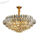 Modern Style Golden Luster Suspended Crystal Chandelier - Elegance For Living Rooms Bedrooms And