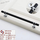Modern T-Bar Cabinet Knobs and Handles – Sleek and Decorative Design Black silver 192 Handles
