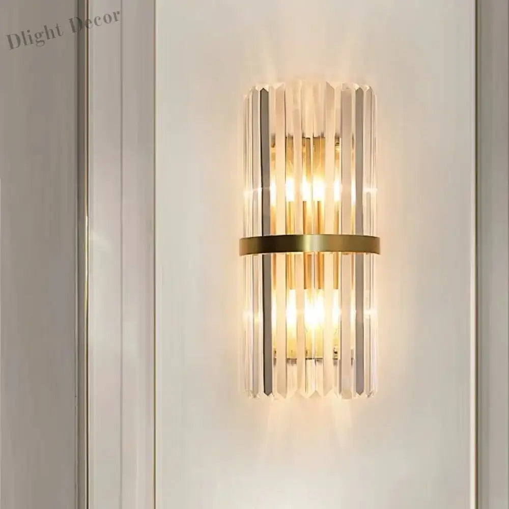 Modern Wall Sconce Lights - Crystal Bedside Dining Living Room Aisle Corridor Stair Lighting For