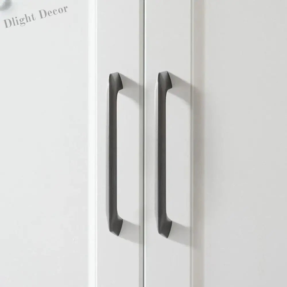 Modern Zinc Alloy Cabinet Handles - Kitchen Drawer Knobs for Wardrobes and Furniture Handles