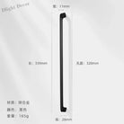 Modern Zinc Alloy Cabinet Handles - Kitchen Drawer Knobs for Wardrobes and Furniture Black 320mm Handles