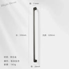 Modern Zinc Alloy Cabinet Handles - Kitchen Drawer Knobs for Wardrobes and Furniture Gray drawing 320mm Handles