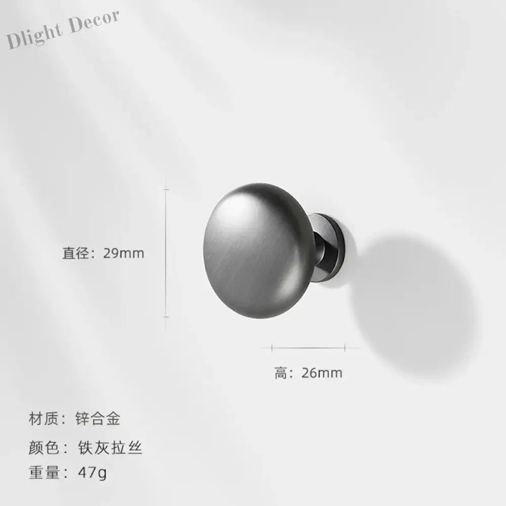 Modern Zinc Alloy Cabinet Handles - Kitchen Drawer Knobs for Wardrobes and Furniture Gray drawing s Handles