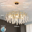 Multi - Color Glass Drop Ceiling Chandeliers - Luxury Led Pendant Lights For Post - Modern Home