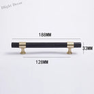Natural Marble and Crystal T-Bar Cabinet Handles – Modern Brass Knobs for Kitchen Dresser and Furniture Pulls