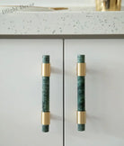 Natural Stone Cabinet Handles – Brass and Marble Wardrobe Knobs for Nordic Furniture Handles