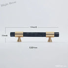 Natural Stone Cabinet Handles – Brass and Marble Wardrobe Knobs for Nordic Furniture black 1 Handles