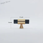 Natural Stone Cabinet Handles – Brass and Marble Wardrobe Knobs for Nordic Furniture black Handles