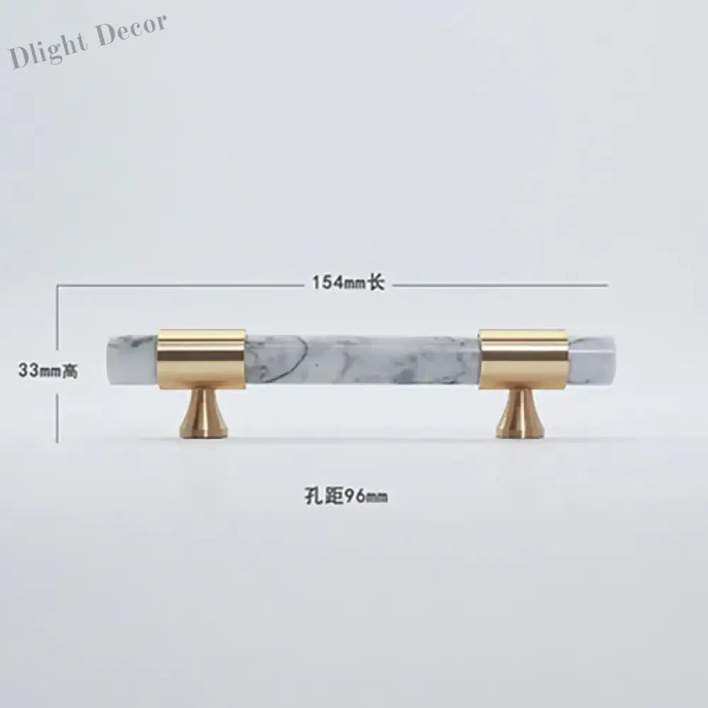 Natural Stone Cabinet Handles – Brass and Marble Wardrobe Knobs for Nordic Furniture white a 1 Handles