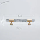 Natural Stone Cabinet Handles – Brass and Marble Wardrobe Knobs for Nordic Furniture white a 1 Handles
